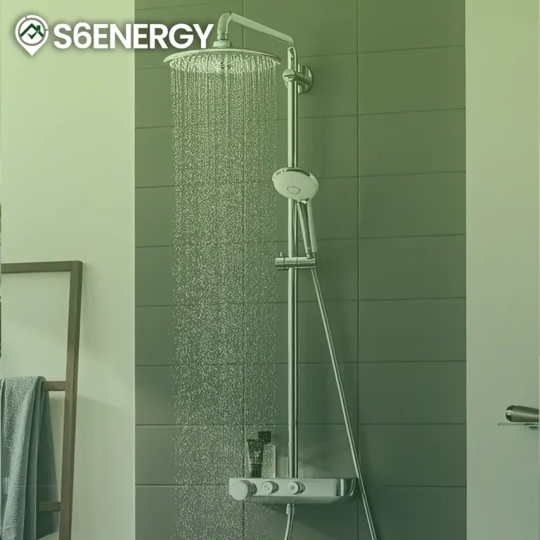 Combi boiler shower