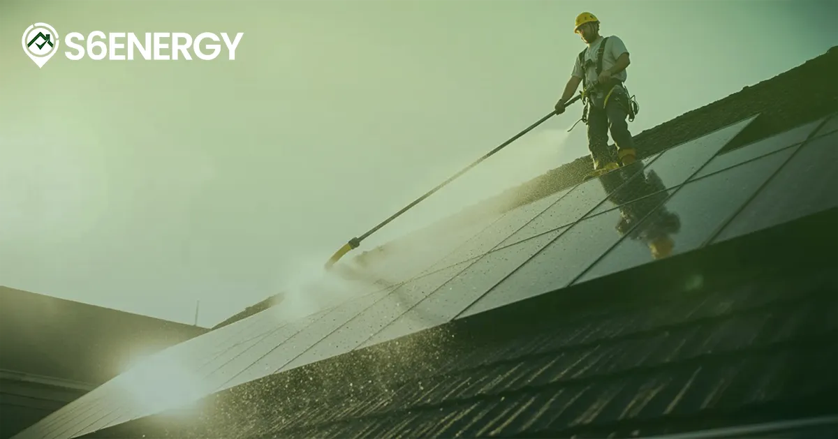 Cleaning and maintenance of solar panel