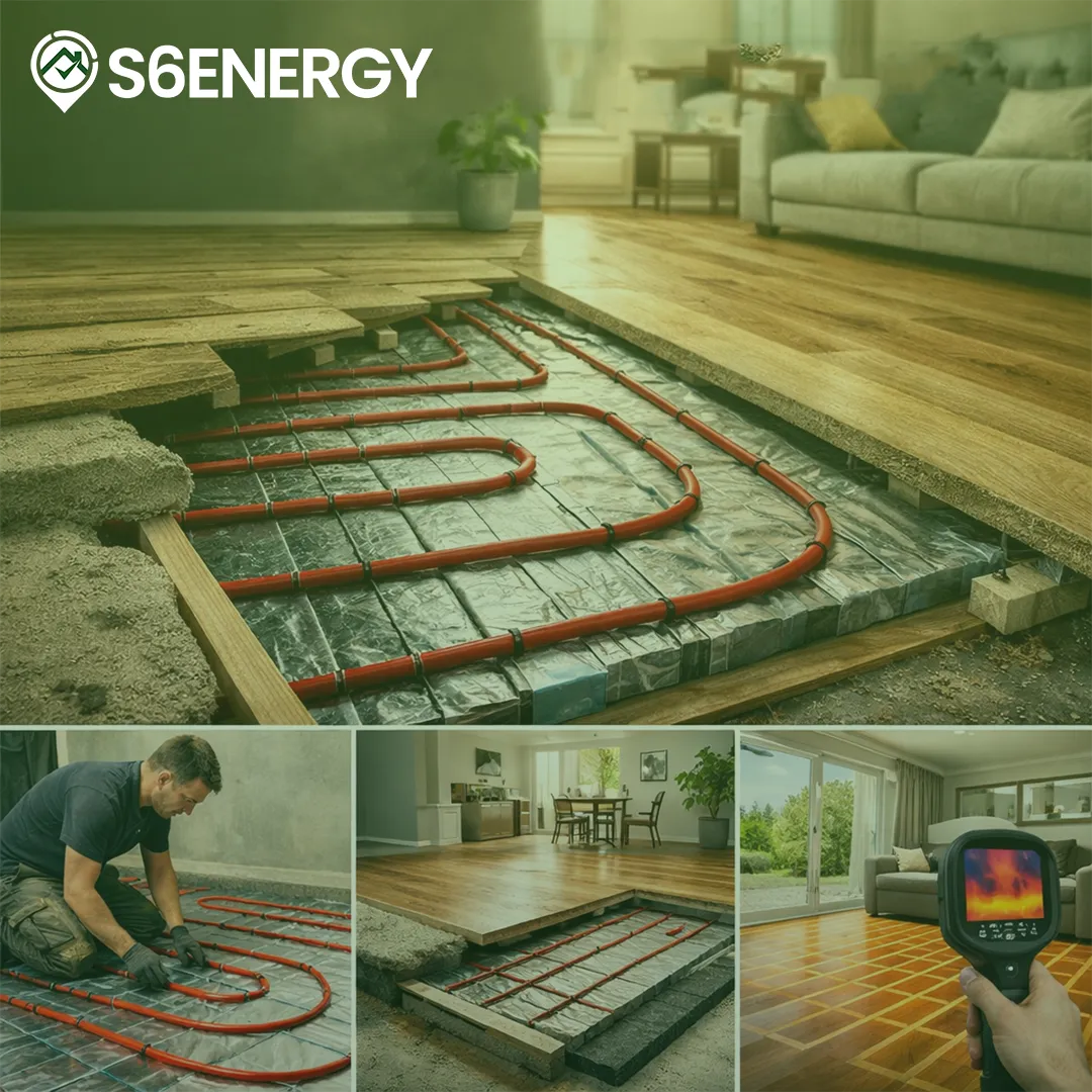 Retrofit underfloor heating