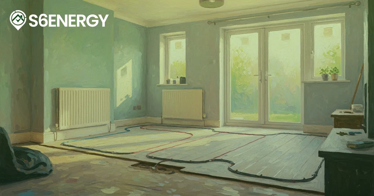 Retrofit underfloor heating  system