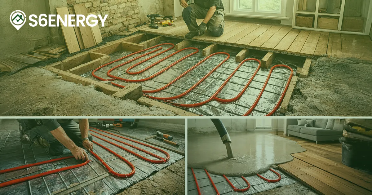 What is a retrofit under-floor heating