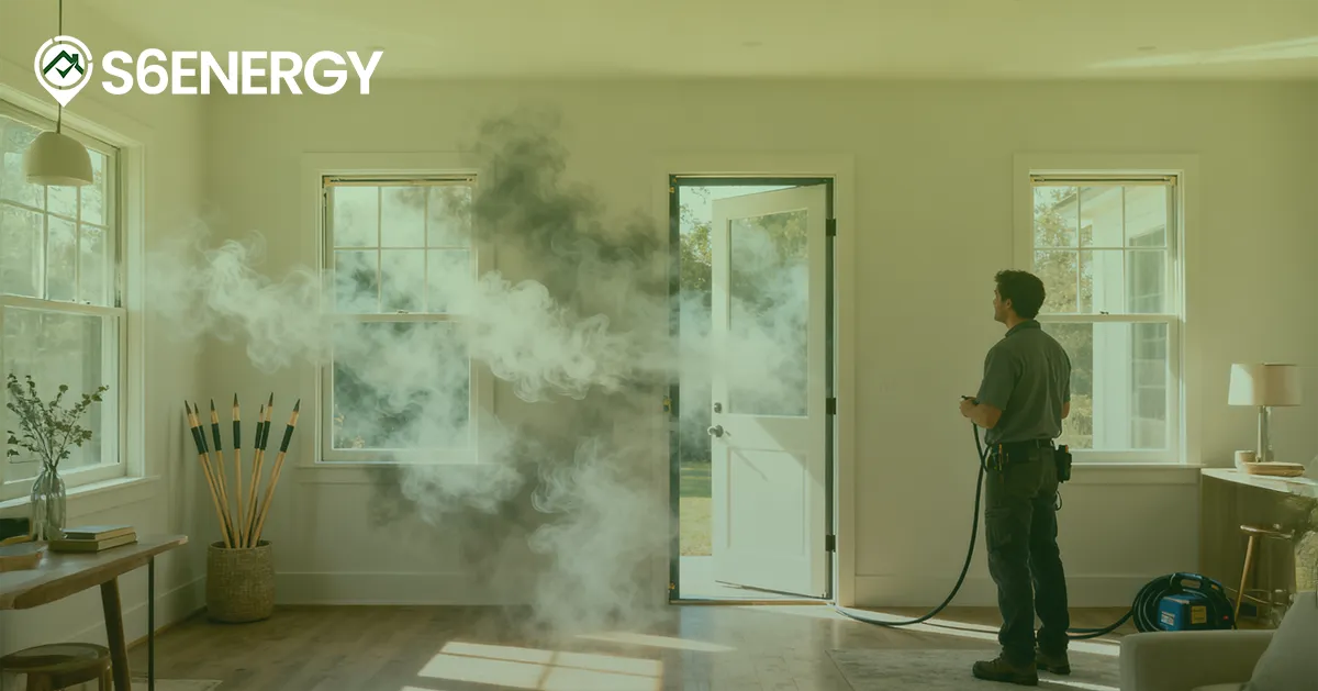 What is a blower door test