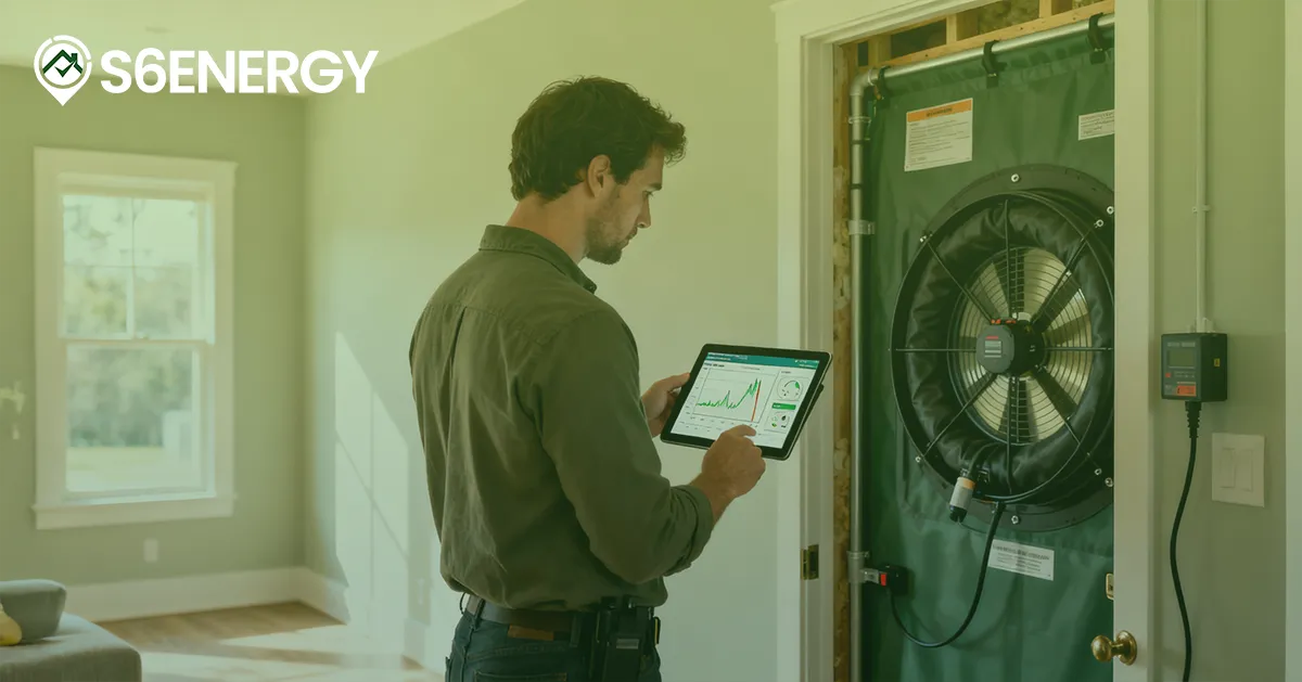 Blower door test assessment