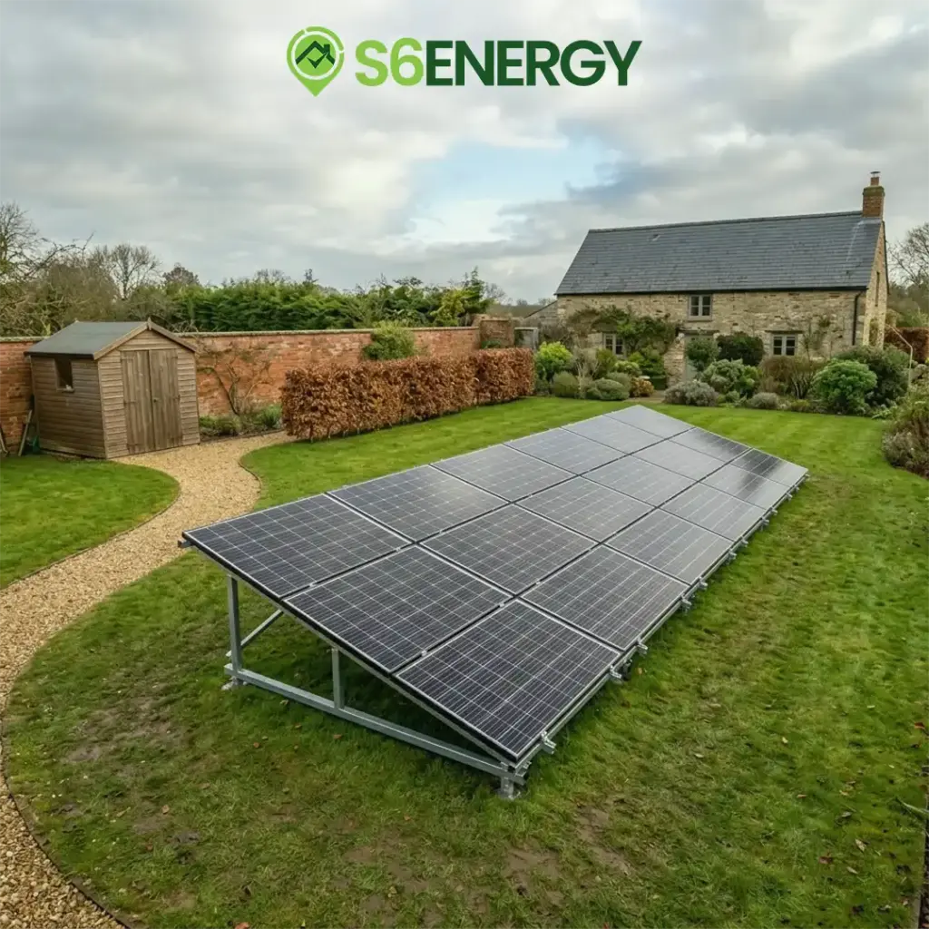 Ground mounted solar panels